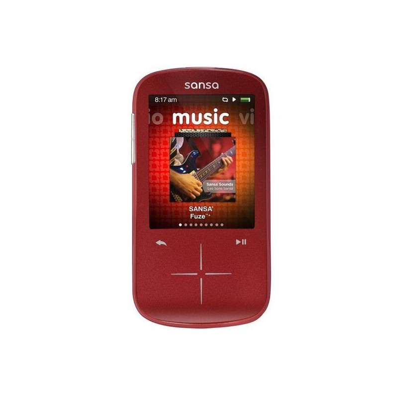Sansa Fuze+ MP3 Player (Red) - 4GB