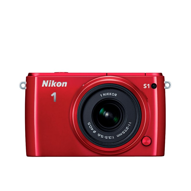 Nikon 1 J1 Two-Lens Wide Angle Kit Red