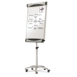 Quartet Euro Magnetic Porcelain Total Erase Mobile Easel