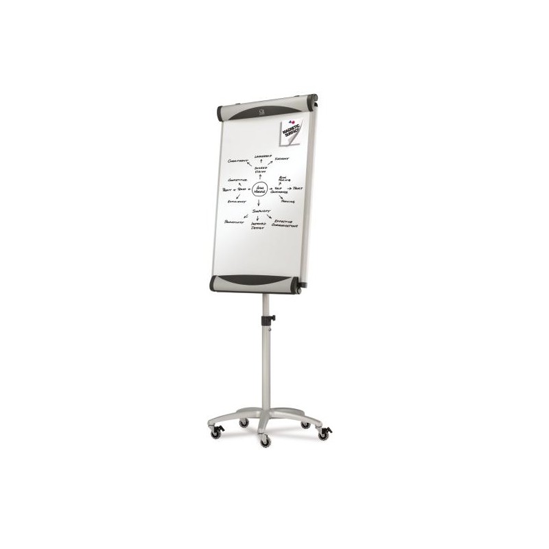 Quartet Euro Magnetic Porcelain Total Erase Mobile Easel