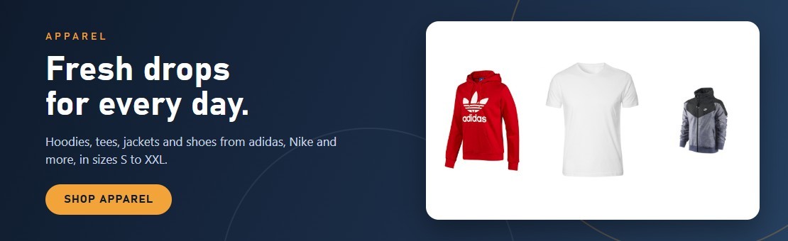 Fresh drops for every day - hoodies, tees and jackets